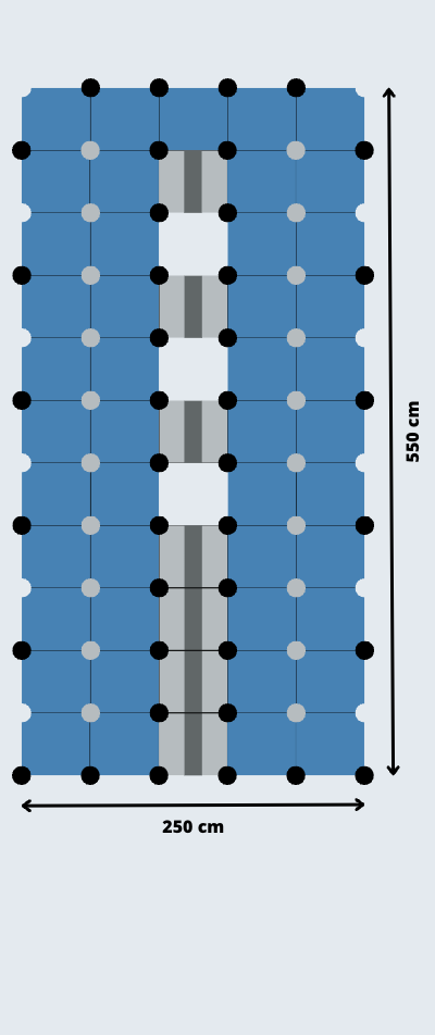 Plataforma Flotante para barcos 550 x 250 cm
