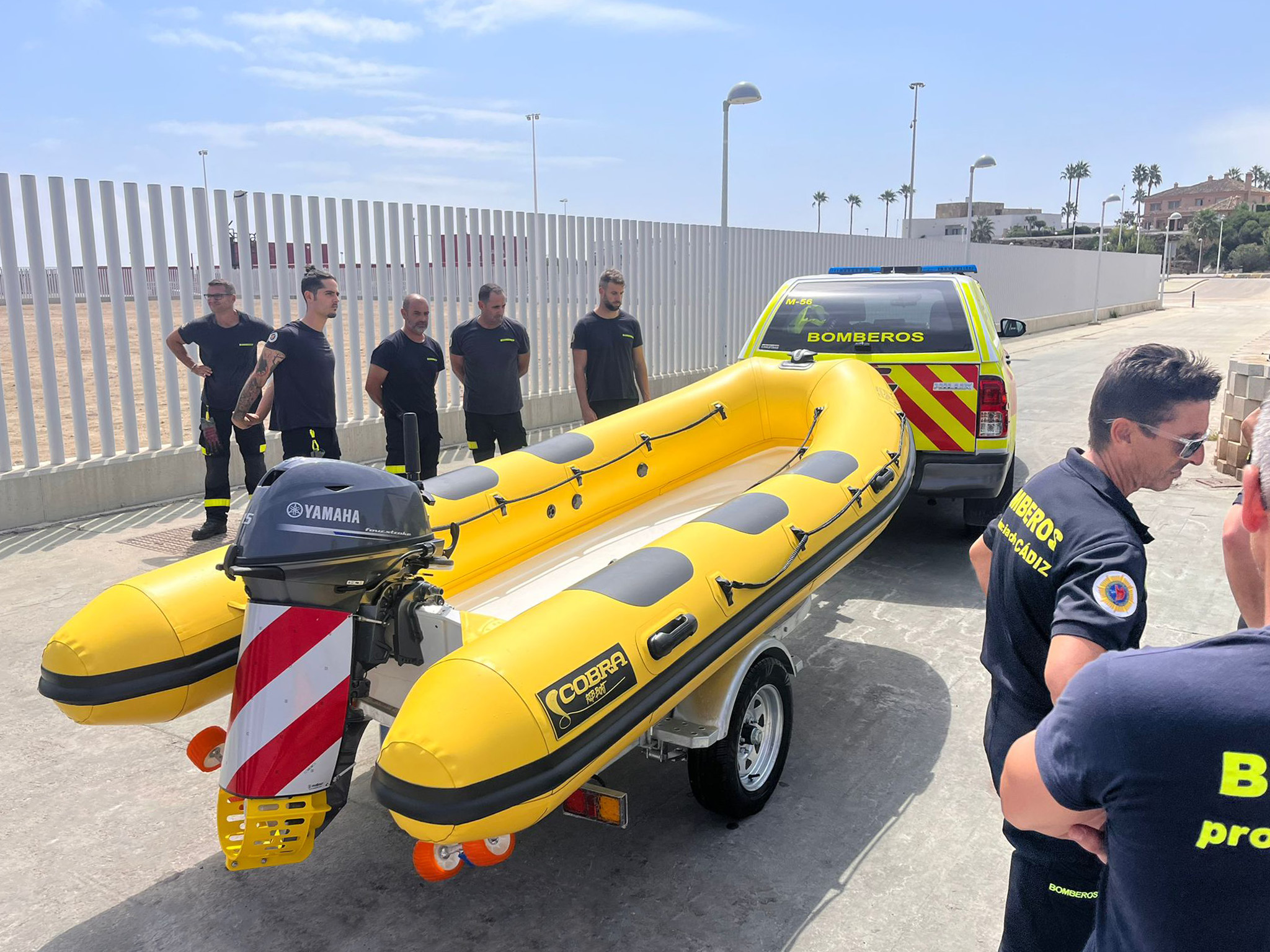Semirrígidas Cobra hace entrega de 3 embarcaciones semirrígidas a los bomberos de la provincia de Cádiz - Entrega Algeciras