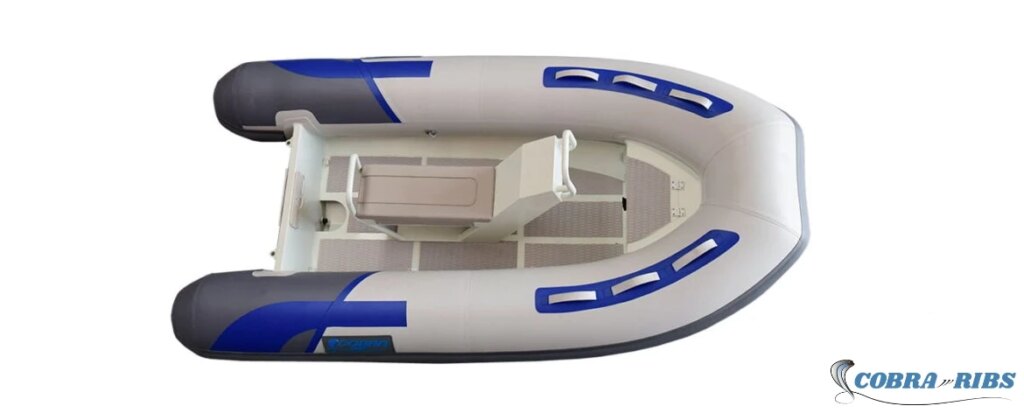 Embarcación semirrígida Cobra 300 ALU con flotadores Neopreno Hypalon y casco doble de aluminio de 3 mm.