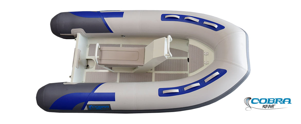Embarcación semirrígida Cobra 300 ALU con flotadores Neopreno Hypalon y casco doble de aluminio de 3 mm.