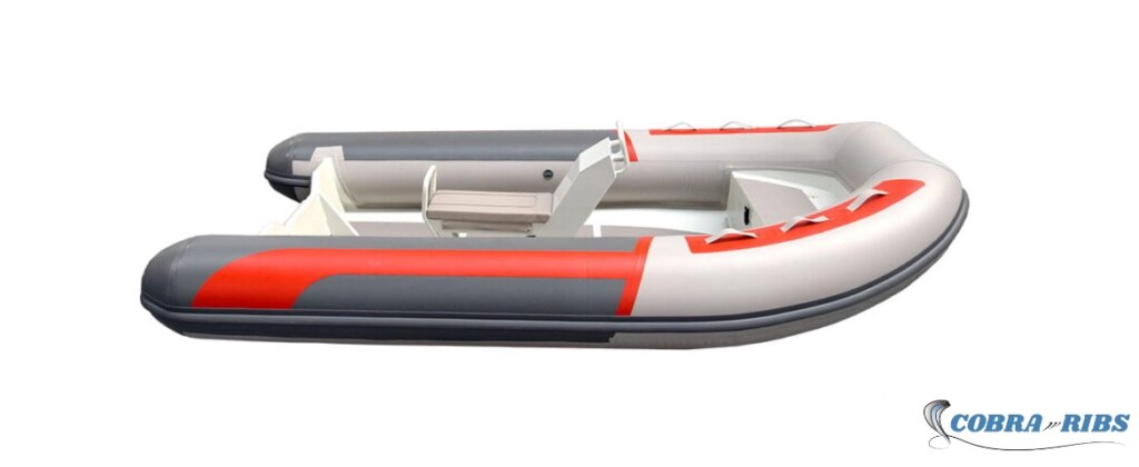 Embarcación semirrígida Cobra 420 ALU con casco doble de aluminio de 3 mm y capacidad para 8 personas.