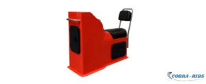 Asiento tipo jockey C1 Sailing fabricado en PRFV con herrajes INOX y respaldo acolchado para embarcaciones semirrígidas.