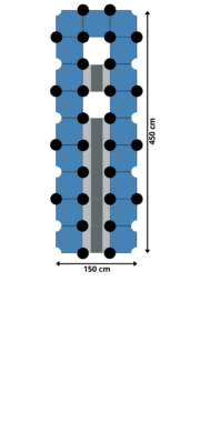 Plataforma Flotante para barcos 450 x 150 cm Plataforma Flotante para barcos 450 x 150 cm