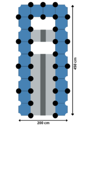 Plataforma Flotante para barcos 450 x 200 cm Plataforma Flotante para barcos 450 x 200 cm