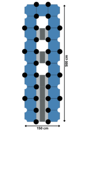 Plataforma Flotante para barcos 500 x 150 cm Plataforma Flotante para barcos 500 x 150 cm