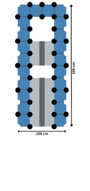 Plataforma Flotante para barcos 500 x 200 cm Plataforma Flotante para barcos 500 x 200 cm