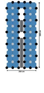 Plataforma Flotante para barcos 550 x 250 cm Plataforma Flotante para barcos 550 x 250 cm