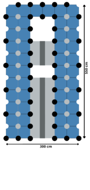 550 x 300 Plataforma Flotante para barcos 550 x 300 cm
