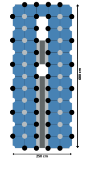 Plataforma Flotante para barcos 600 x 250 cm Plataforma Flotante para barcos 600 x 250 cm