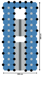 Plataforma Flotante para barcos 600 x 300 cm Plataforma Flotante para barcos 600 x 300 cm