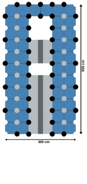 Plataforma Flotante para barcos 550 x 300 cm